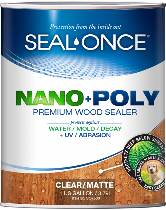 SealOnce® Nano+Poly Premium Wood Sealer